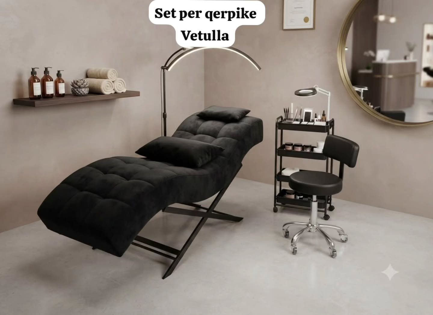 Set për qerpikë me krevat të zi