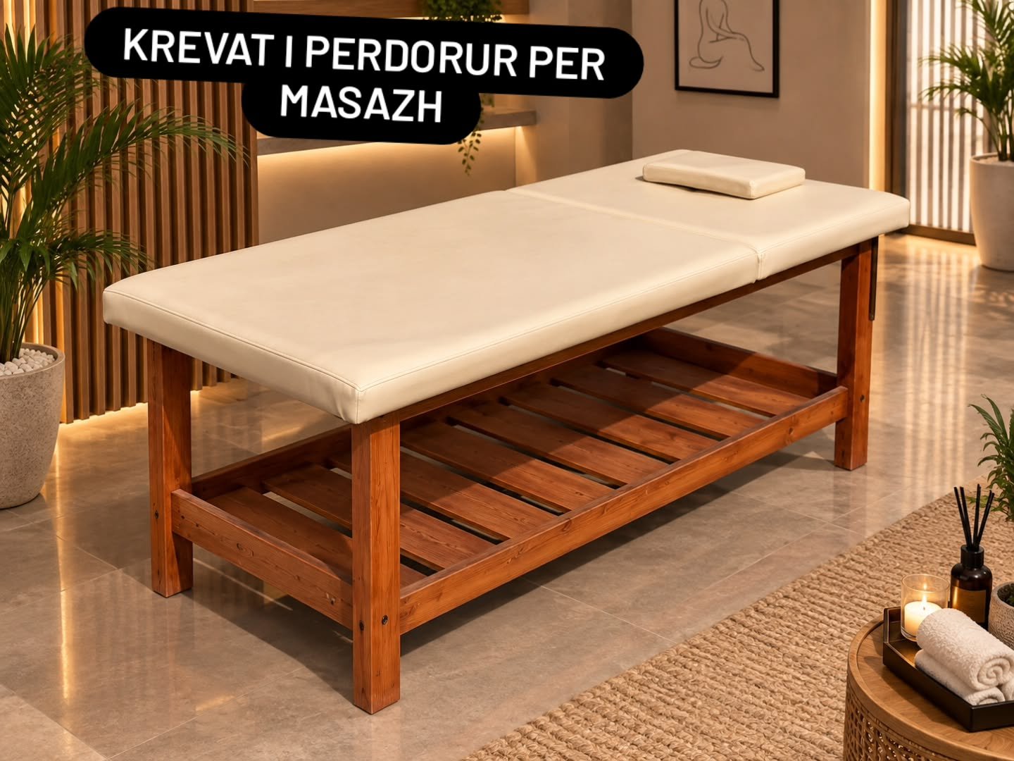 Krevat masazhi prej druri